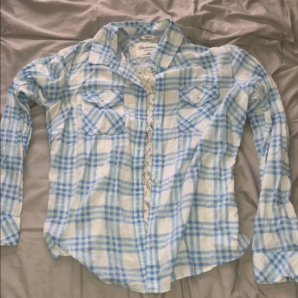 Lightweight Flannel with Lace
